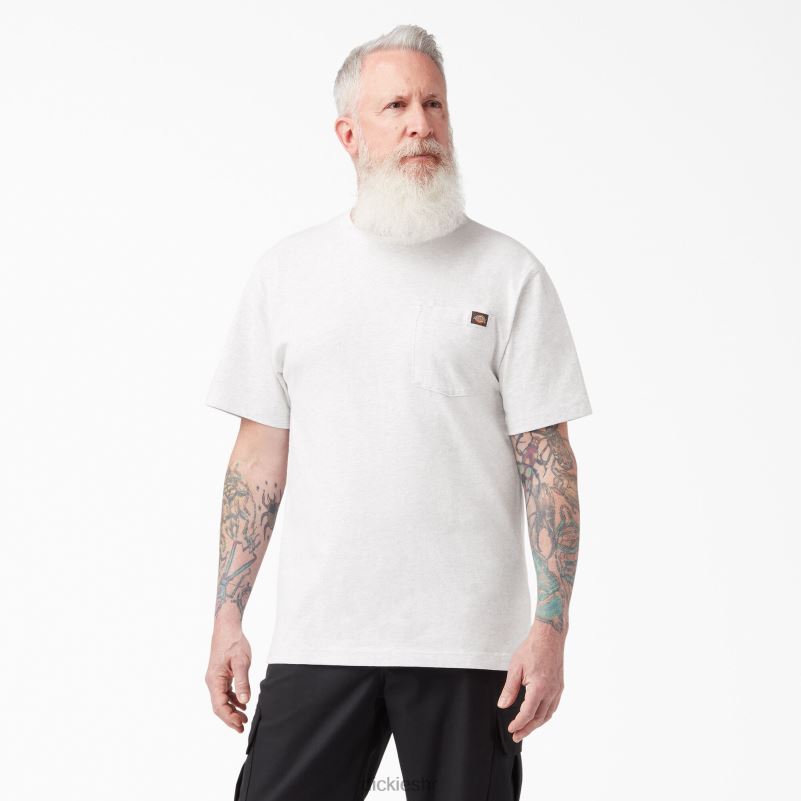 teškaška majica kratkih rukava muškarci Dickies pepeljasto siva (ag) 6BPL6504 odjeća