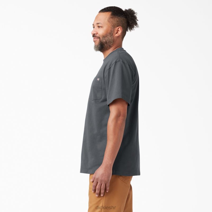 teškaška majica kratkih rukava muškarci Dickies ugljen siva (ch) 6BPL6511 odjeća
