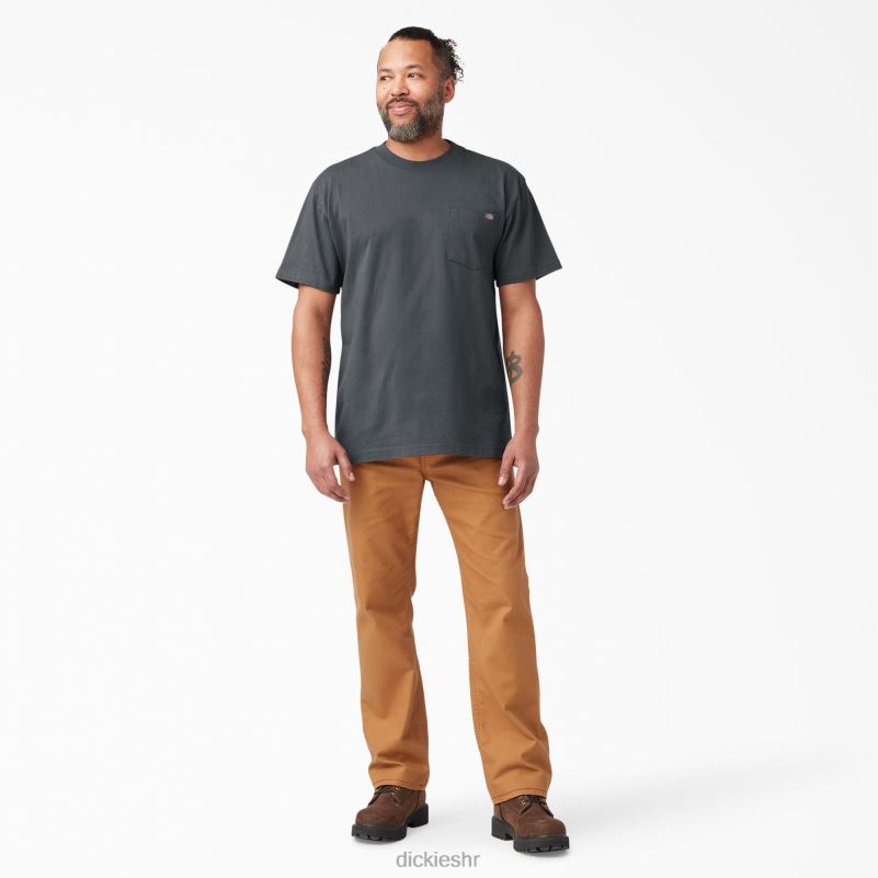 teškaška majica kratkih rukava muškarci Dickies ugljen siva (ch) 6BPL6511 odjeća