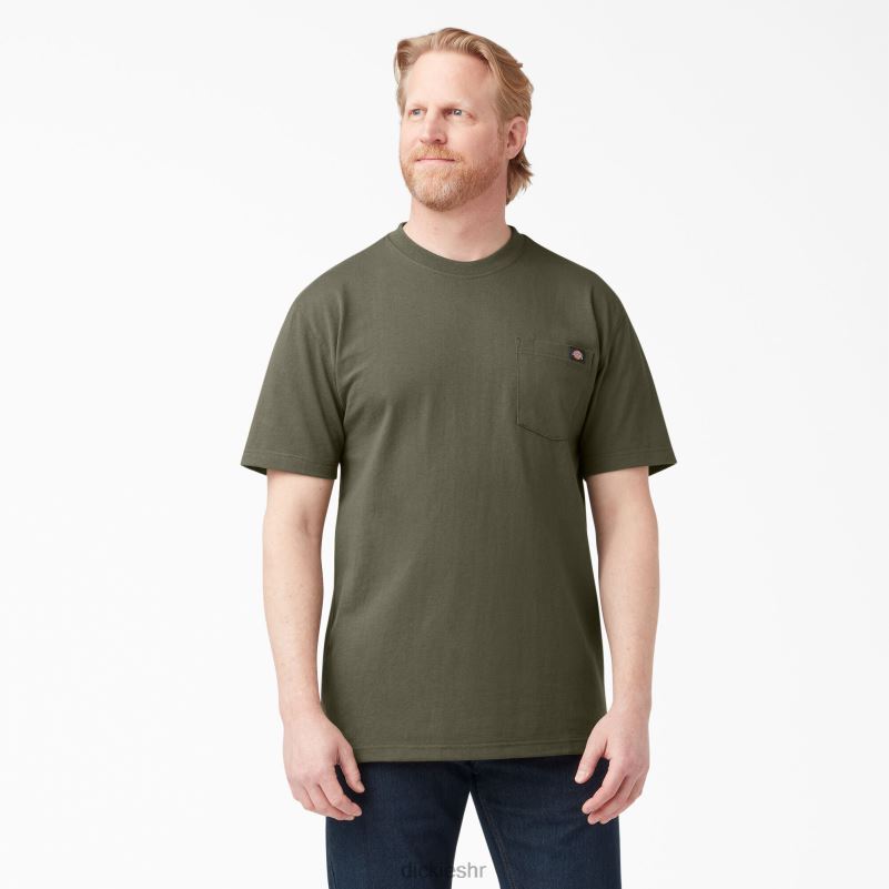 teškaška majica kratkih rukava muškarci Dickies vojno zelena (ml) 6BPL6519 odjeća