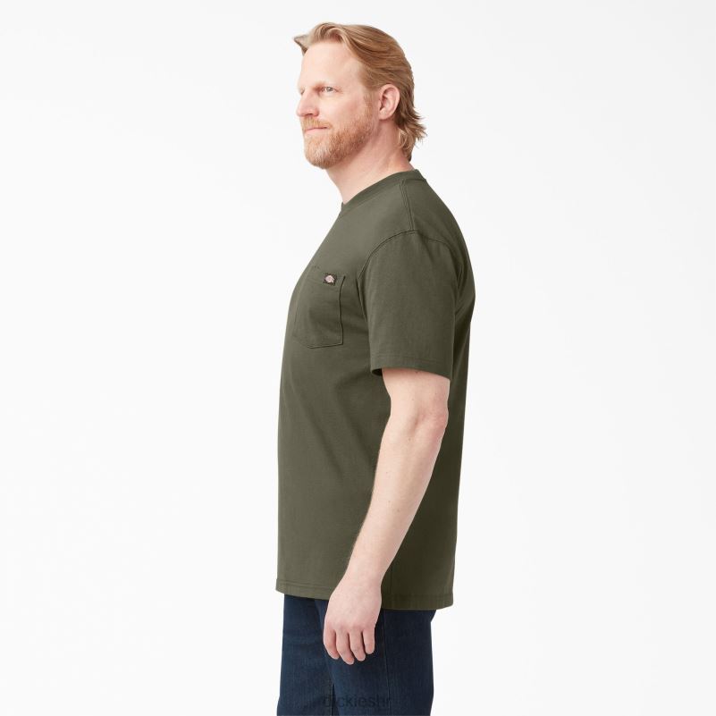 teškaška majica kratkih rukava muškarci Dickies vojno zelena (ml) 6BPL6519 odjeća