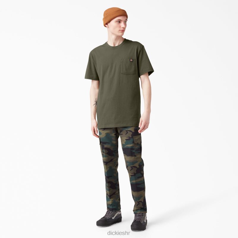 teškaška majica kratkih rukava muškarci Dickies vojno zelena (ml) 6BPL6519 odjeća