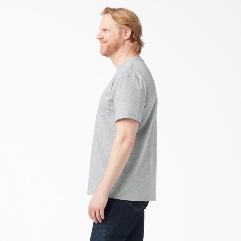 teškaška majica kratkih rukava muškarci Dickies vrijesak sivi (hg) 6BPL6517 odjeća