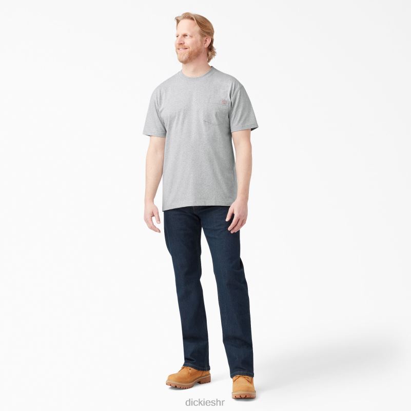 teškaška majica kratkih rukava muškarci Dickies vrijesak sivi (hg) 6BPL6517 odjeća
