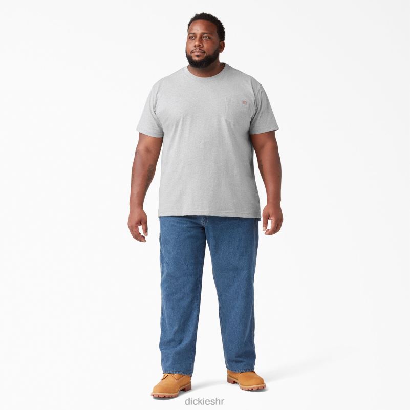 teškaška majica kratkih rukava muškarci Dickies vrijesak sivi (hg) 6BPL6517 odjeća
