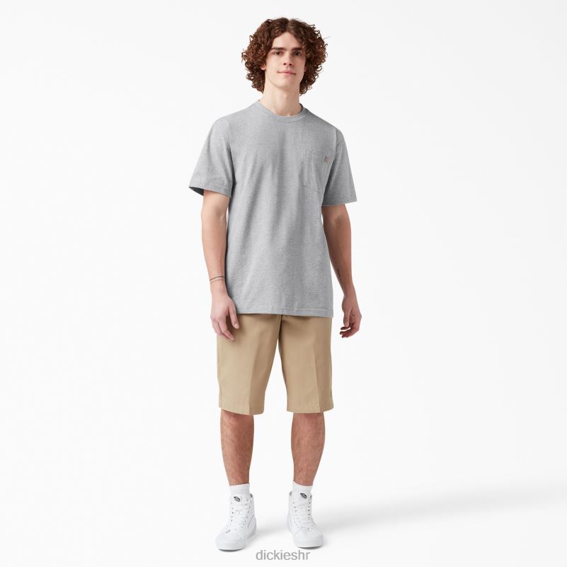 teškaška majica kratkih rukava muškarci Dickies vrijesak sivi (hg) 6BPL6517 odjeća