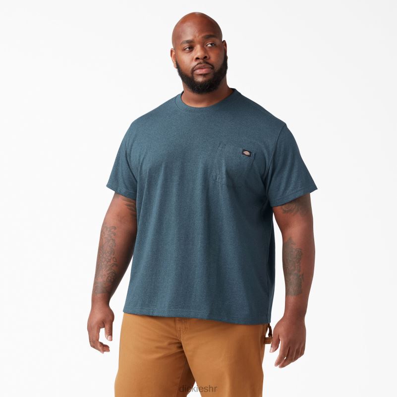 teška majica kratkih rukava s vrijeskom muškarci Dickies baltičko plava (pupoljak) 6BPL6525 odjeća