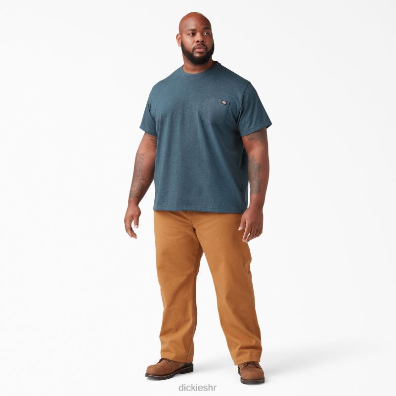 teška majica kratkih rukava s vrijeskom muškarci Dickies baltičko plava (pupoljak) 6BPL6525 odjeća