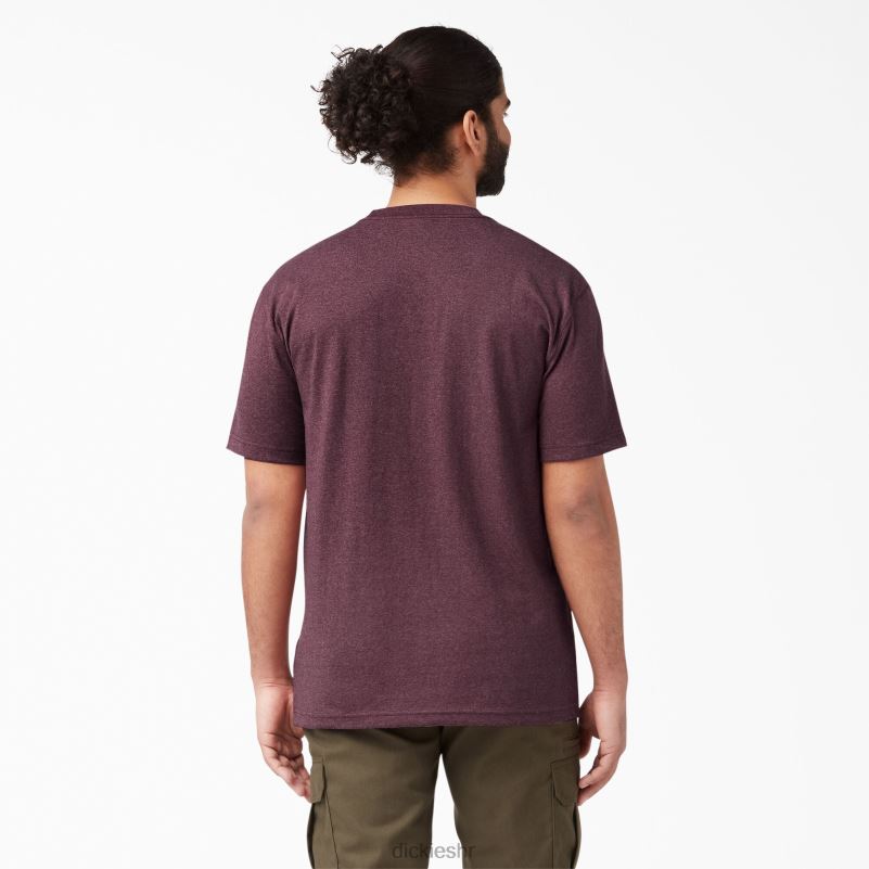 teška majica kratkih rukava s vrijeskom muškarci Dickies bordo (byd) 6BPL6526 odjeća