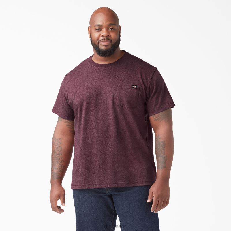 teška majica kratkih rukava s vrijeskom muškarci Dickies bordo (byd) 6BPL6526 odjeća