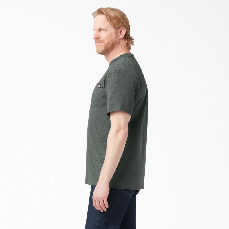 teška majica kratkih rukava s vrijeskom muškarci Dickies lovačko zeleno (ghh) 6BPL6531 odjeća