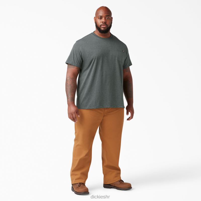 teška majica kratkih rukava s vrijeskom muškarci Dickies lovačko zeleno (ghh) 6BPL6531 odjeća