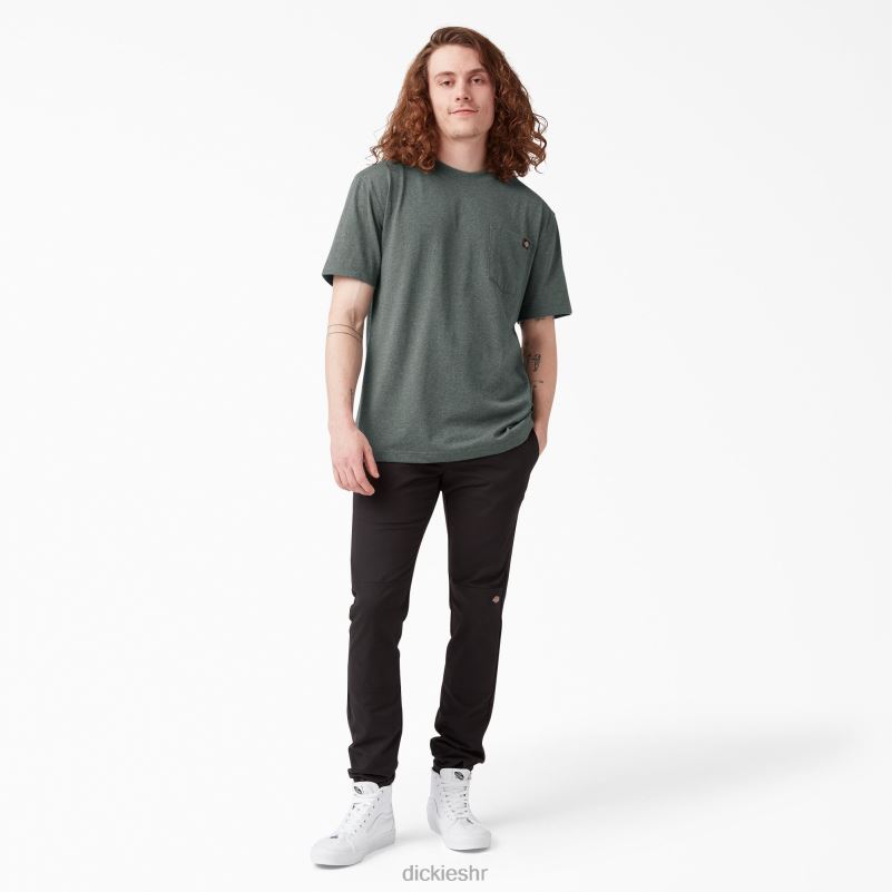 teška majica kratkih rukava s vrijeskom muškarci Dickies lovačko zeleno (ghh) 6BPL6531 odjeća
