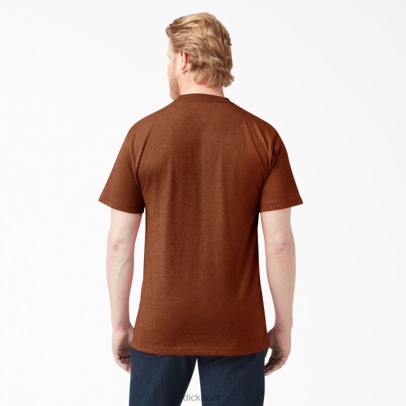 teška majica kratkih rukava s vrijeskom muškarci Dickies rustikalni crveni vrijes (rrh) 6BPL6535 odjeća