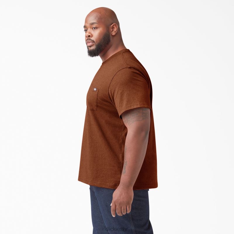 teška majica kratkih rukava s vrijeskom muškarci Dickies rustikalni crveni vrijes (rrh) 6BPL6535 odjeća