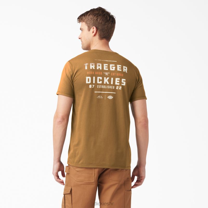 traeger ultimate grilling majica muškarci Dickies smeđa patka (bd) 6BPL6592 odjeća