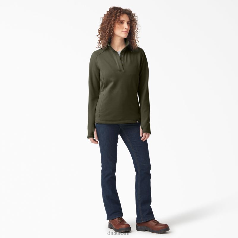 duratech maverick flis s poluzapinjanjem žene Dickies zelena mahovina (ms) 6BPL62362 odjeća