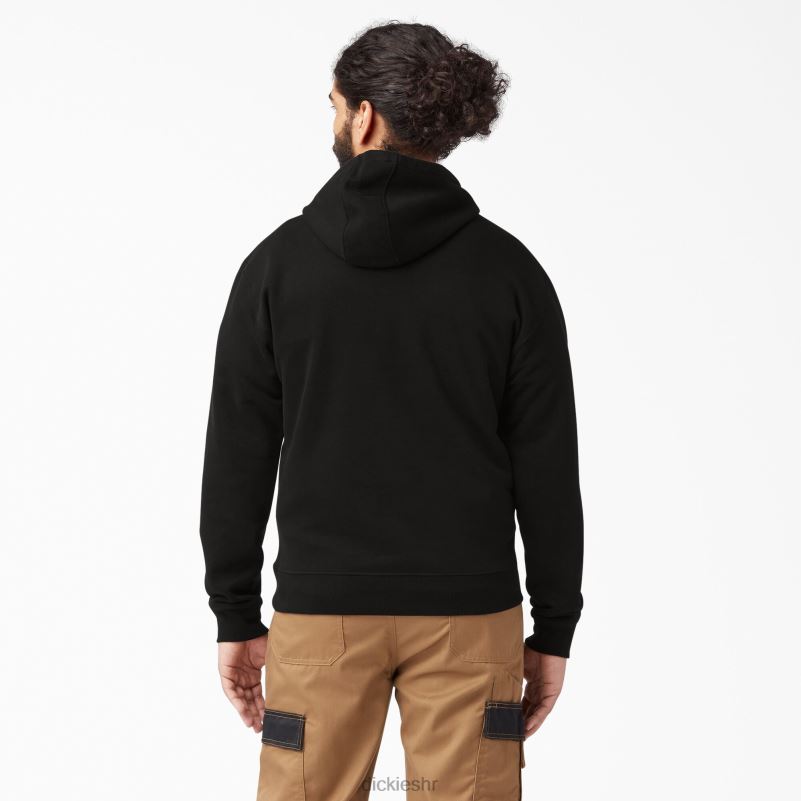 hoodie od flisa srednje težine muškarci Dickies crna (bk) 6BPL6982 odjeća