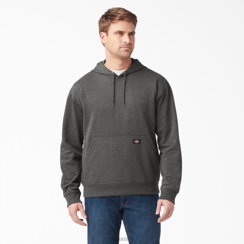 hoodie od flisa srednje težine muškarci Dickies tamno vrijesko siva (iyd) 6BPL6985 odjeća