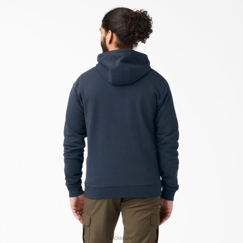 hoodie od flisa srednje težine muškarci Dickies tamnoplava (dn) 6BPL6983 odjeća