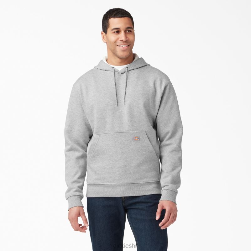 hoodie od flisa srednje težine muškarci Dickies vrijesak sivi (hg) 6BPL6984 odjeća