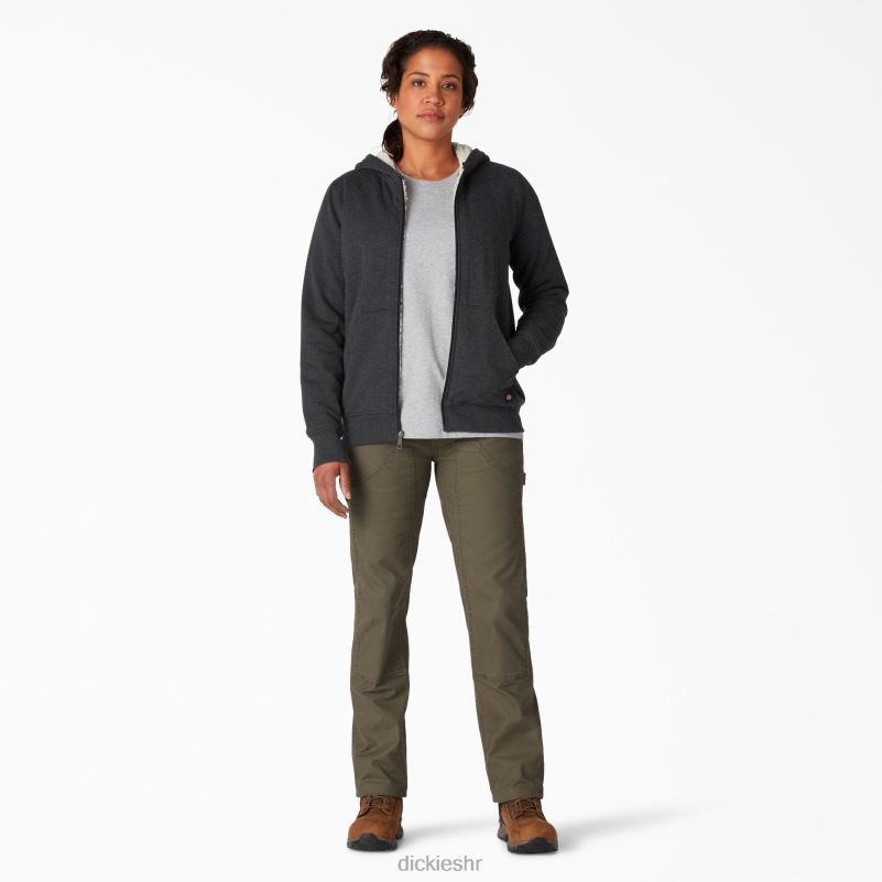 hoodie s kapuljačom od flisa s visokim florom žene Dickies crna (kbd) 6BPL62284 odjeća