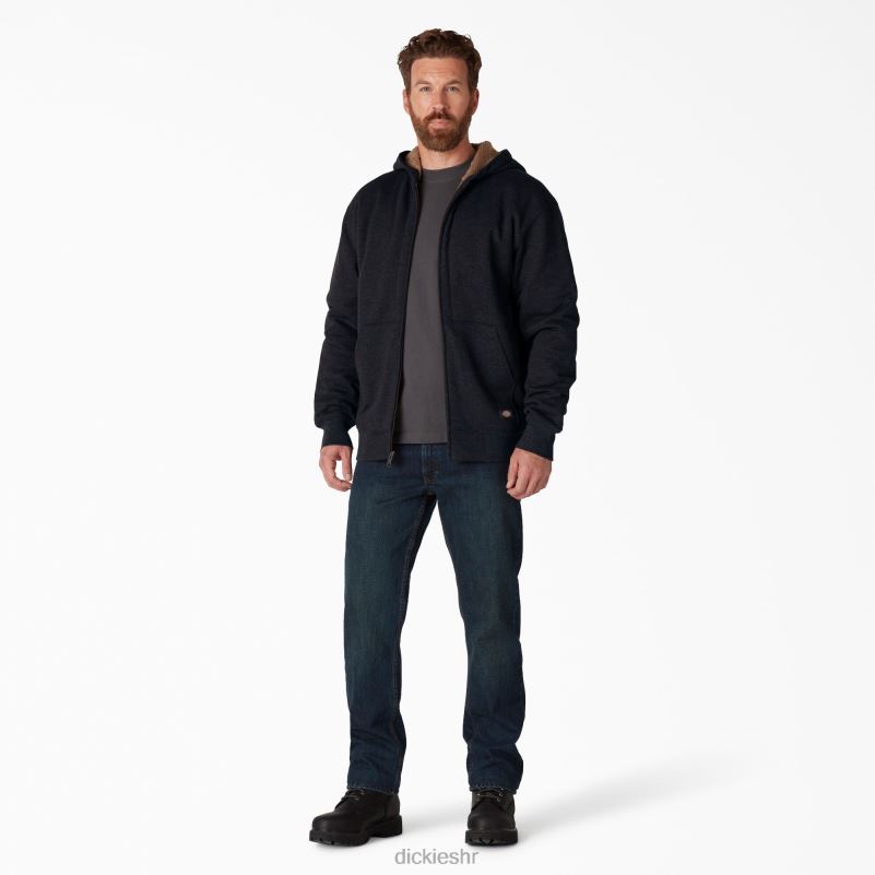 hoodie s kapuljačom s punim patentnim zatvaračem s visokom florom muškarci Dickies crna (kbk) 6BPL61013 odjeća