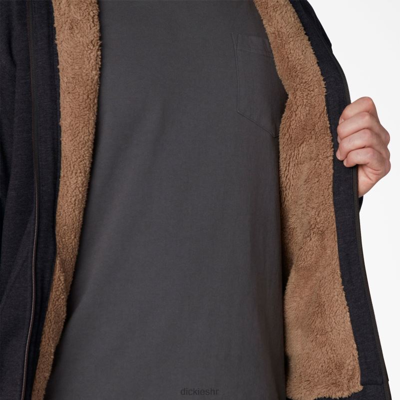 hoodie s kapuljačom s punim patentnim zatvaračem s visokom florom muškarci Dickies crna (kbk) 6BPL61013 odjeća