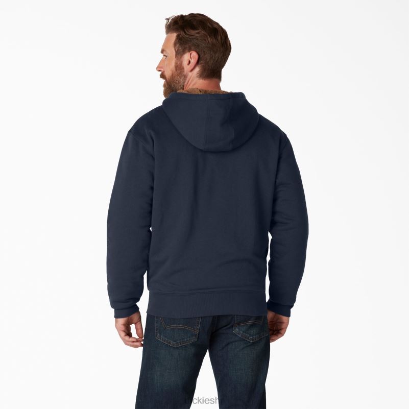 hoodie s kapuljačom s punim patentnim zatvaračem s visokom florom muškarci Dickies tamnoplava (dn) 6BPL61012 odjeća