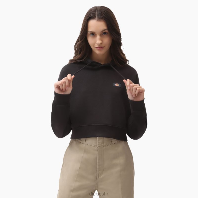 hrastova skraćena majica s kapuljačom žene Dickies crna (kbk) 6BPL62320 odjeća