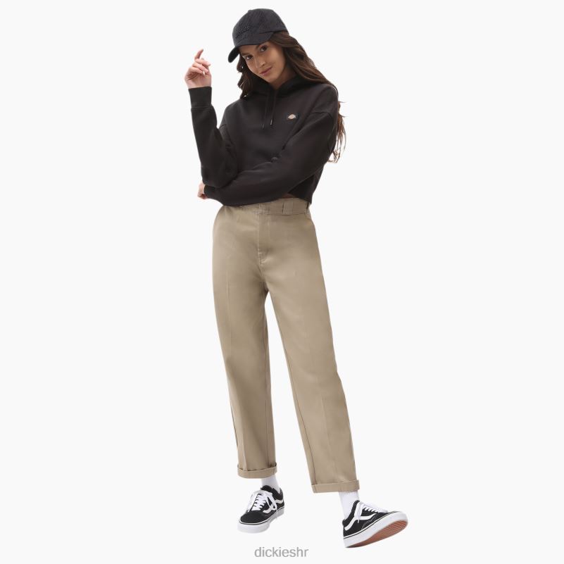 hrastova skraćena majica s kapuljačom žene Dickies crna (kbk) 6BPL62320 odjeća