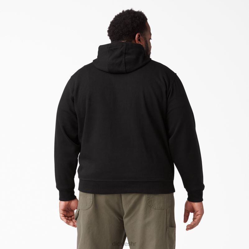 majica s kapuljačom od flisa s logotipom rukava muškarci Dickies crna (bk) 6BPL61147 odjeća