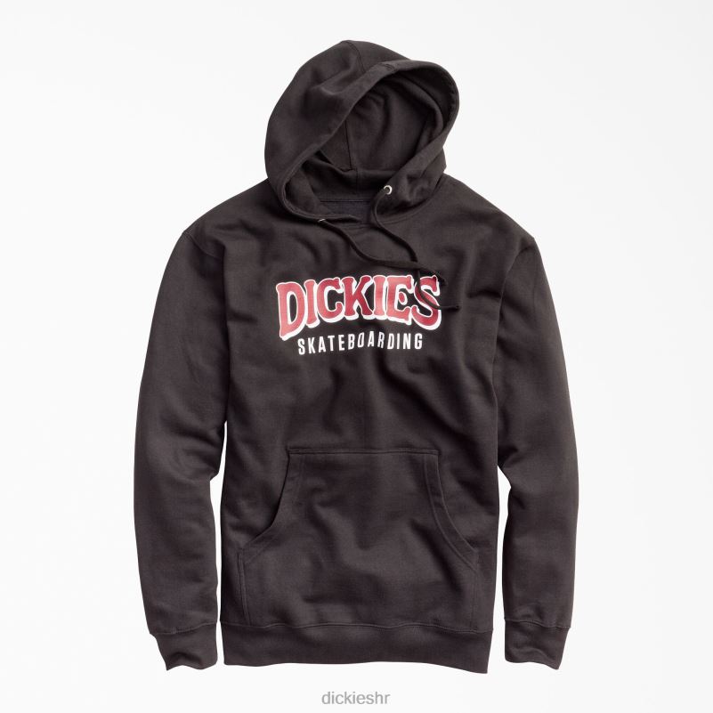 majica s kapuljačom od flisa za skateboarding muškarci Dickies crna (kbk) 6BPL61172 odjeća