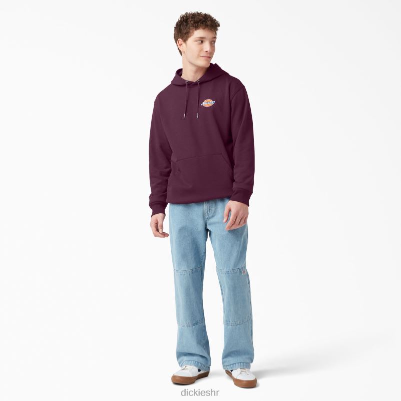 majica s kapuljačom s izvezenim logotipom na prsima muškarci Dickies redovito 6BPL61207 odjeća