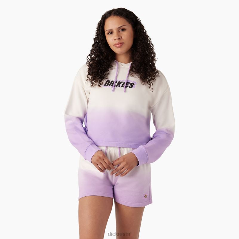 skraćena ombre majica s kapuljačom žene Dickies oblak/ljubičasta ružičasta boja (cud) 6BPL62335 odjeća