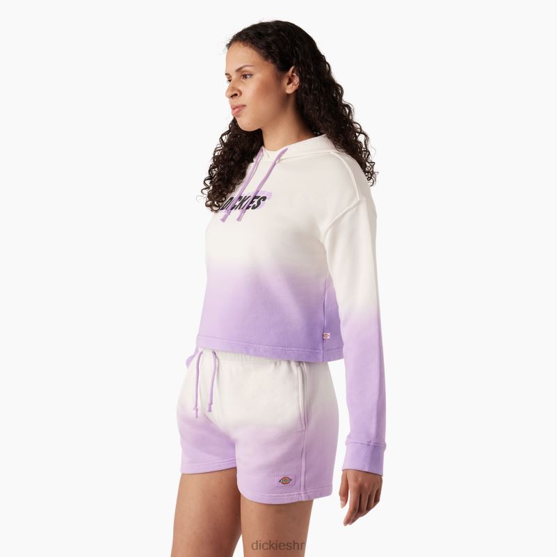skraćena ombre majica s kapuljačom žene Dickies oblak/ljubičasta ružičasta boja (cud) 6BPL62335 odjeća