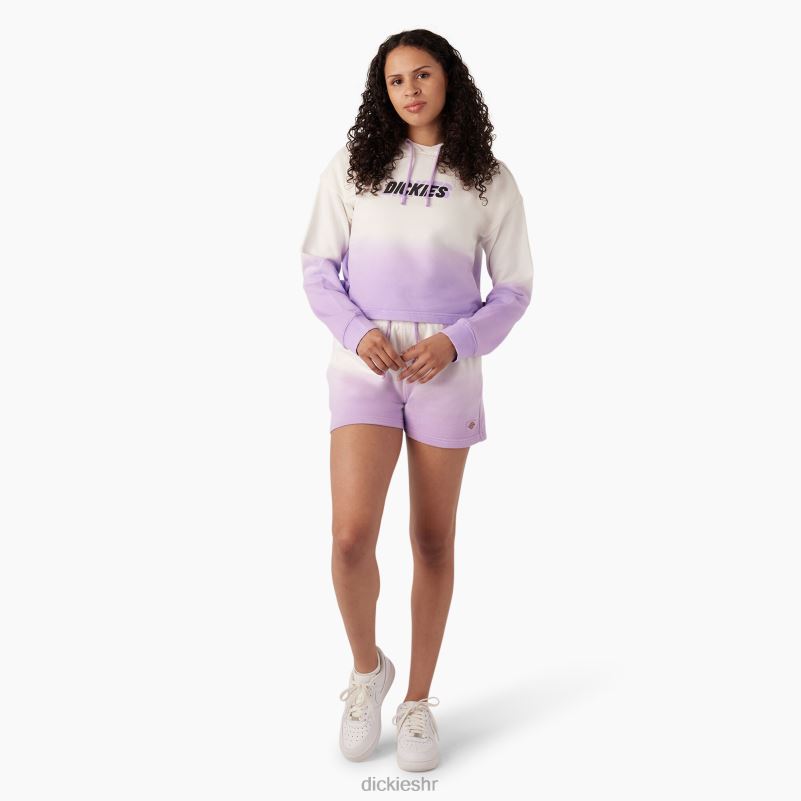 skraćena ombre majica s kapuljačom žene Dickies oblak/ljubičasta ružičasta boja (cud) 6BPL62335 odjeća