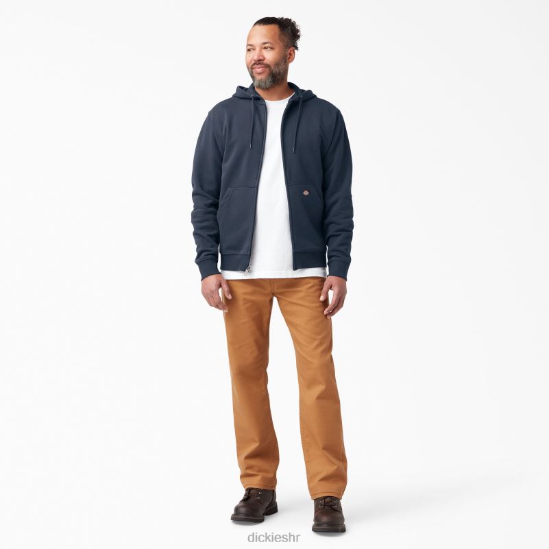 srednje teška majica s kapuljačom od flisa muškarci Dickies tamnoplava (dn) 6BPL6979 odjeća