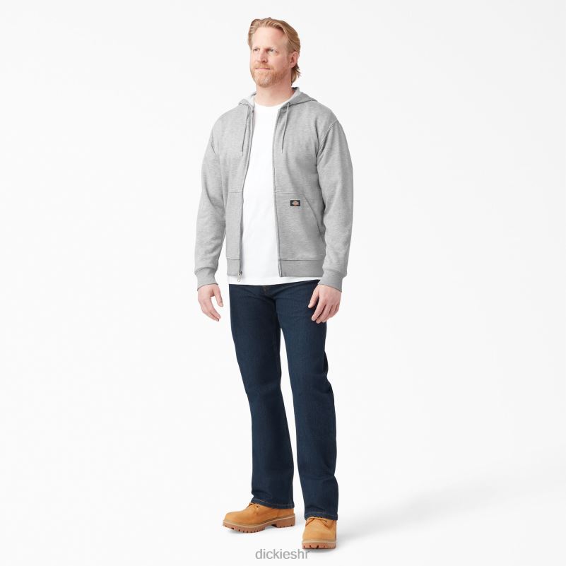 srednje teška majica s kapuljačom od flisa muškarci Dickies vrijesak sivi (hg) 6BPL6980 odjeća