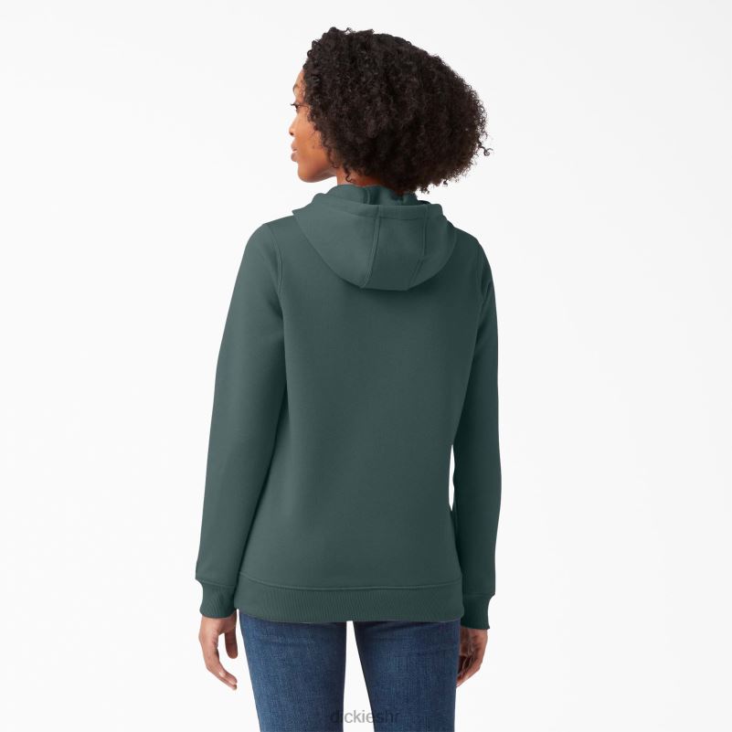 teški pulover s logotipom žene Dickies Lincoln Green (ln) 6BPL62332 odjeća