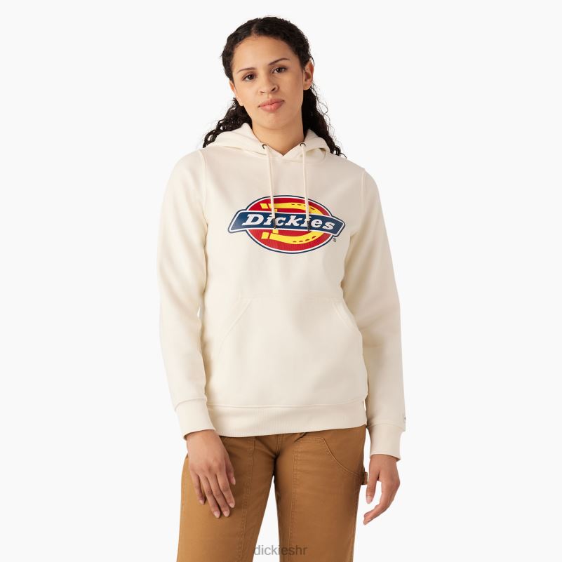 teški pulover s logotipom žene Dickies starinsko bijelo (aw) 6BPL62328 odjeća
