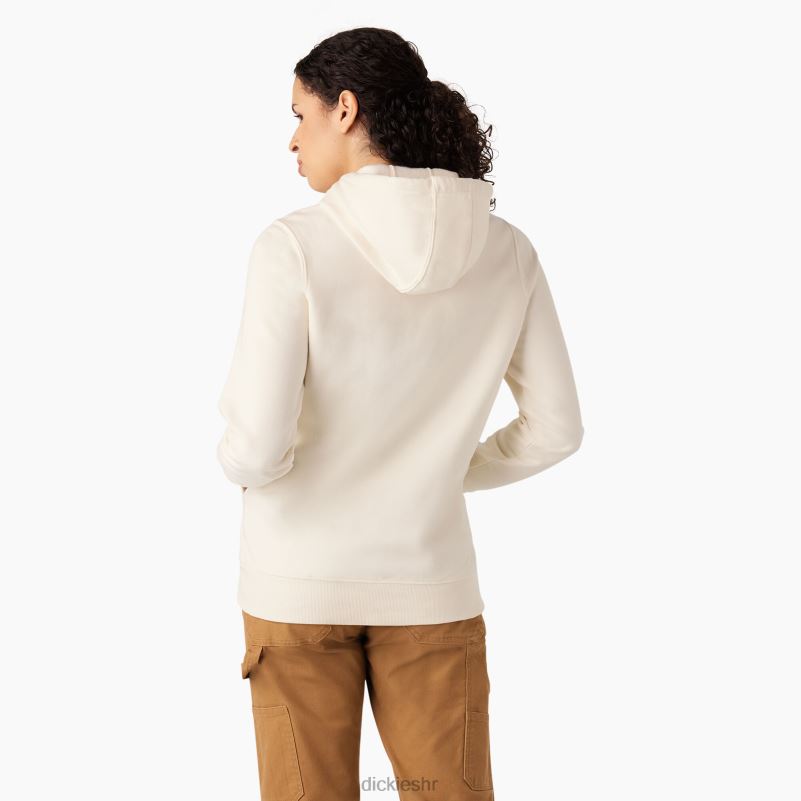 teški pulover s logotipom žene Dickies starinsko bijelo (aw) 6BPL62328 odjeća