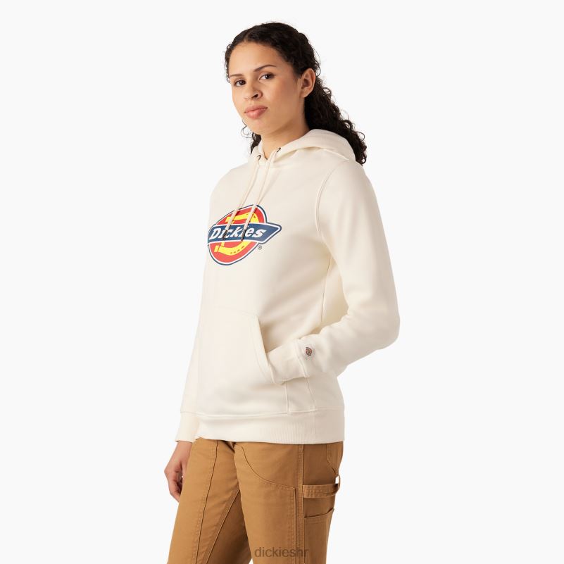 teški pulover s logotipom žene Dickies starinsko bijelo (aw) 6BPL62328 odjeća