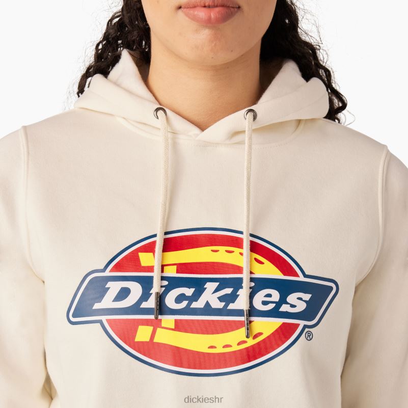 teški pulover s logotipom žene Dickies starinsko bijelo (aw) 6BPL62328 odjeća