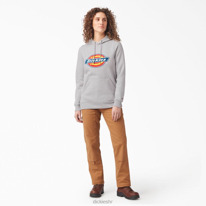 teški pulover s logotipom žene Dickies vrijesak sivi (hg) 6BPL62329 odjeća