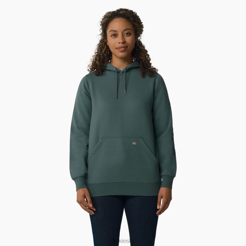 teški pulover s rukavima s logotipom žene Dickies Lincoln Green (ln) 6BPL62309 odjeća