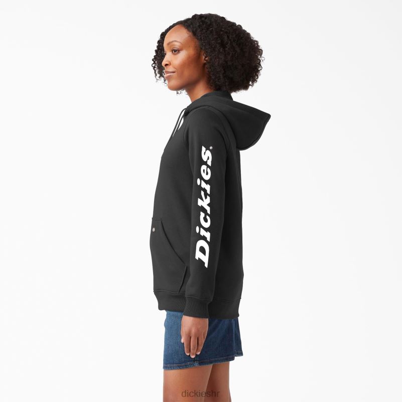 teški pulover s rukavima s logotipom žene Dickies crna (kbk) 6BPL62307 odjeća