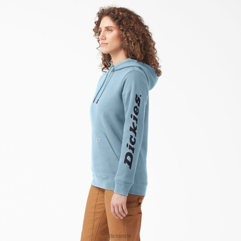 teški pulover s rukavima s logotipom žene Dickies čisto plava (eu) 6BPL62304 odjeća