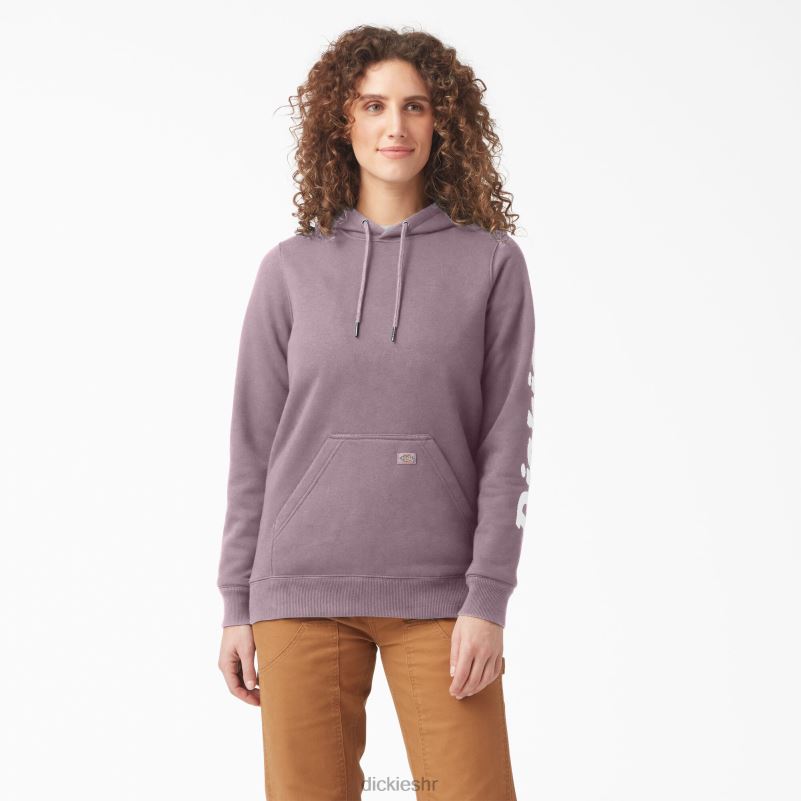 teški pulover s rukavima s logotipom žene Dickies jorgovan (lc) 6BPL62308 odjeća