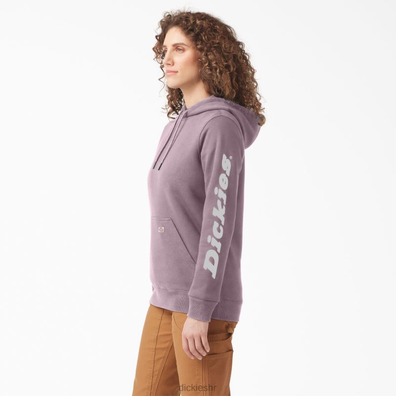 teški pulover s rukavima s logotipom žene Dickies jorgovan (lc) 6BPL62308 odjeća
